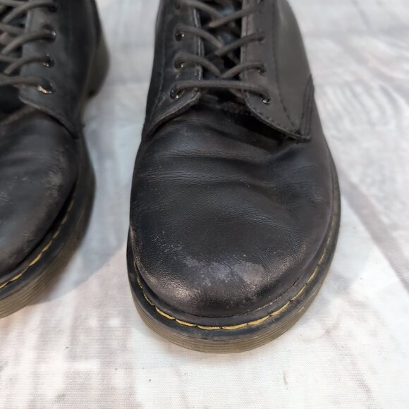 Dr. Martens 1460 Combat Boots Women’s 5 Black Leather Lace-Up Ankle Boots - Picture 2 of 9